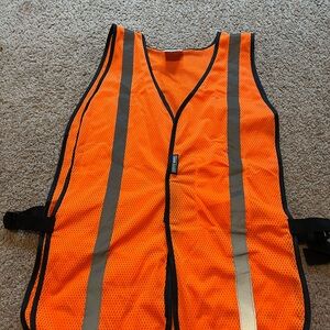High-Visibility Orange Safety Vest